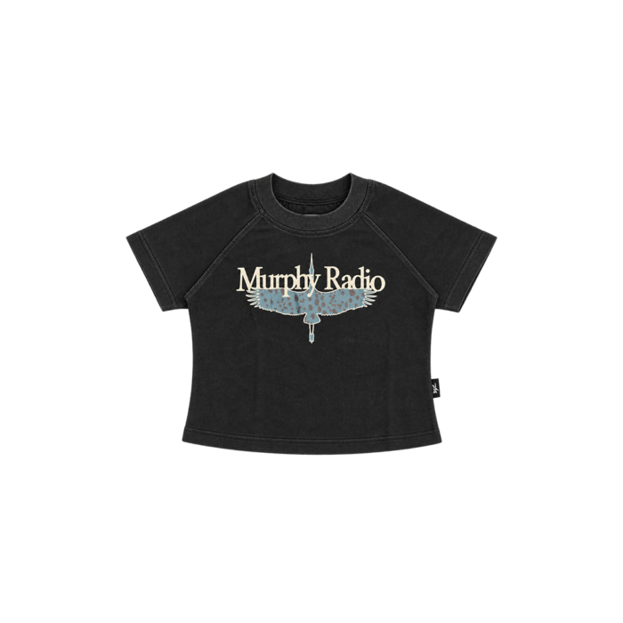 GVFI x Murphy Radio - Side Track Baby Tee Black