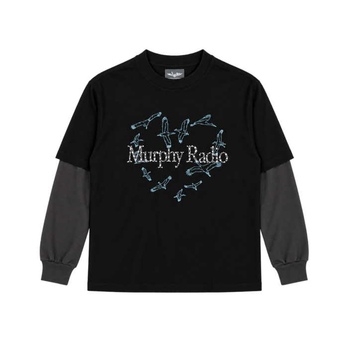 GVFI x Murphy Radio - Crossfade Layered Tee Black